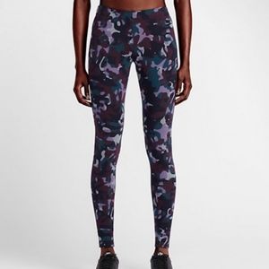 Nike purple camo leggings